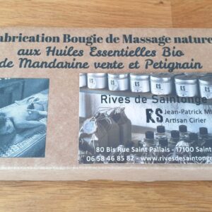 Kit bougie massage bio